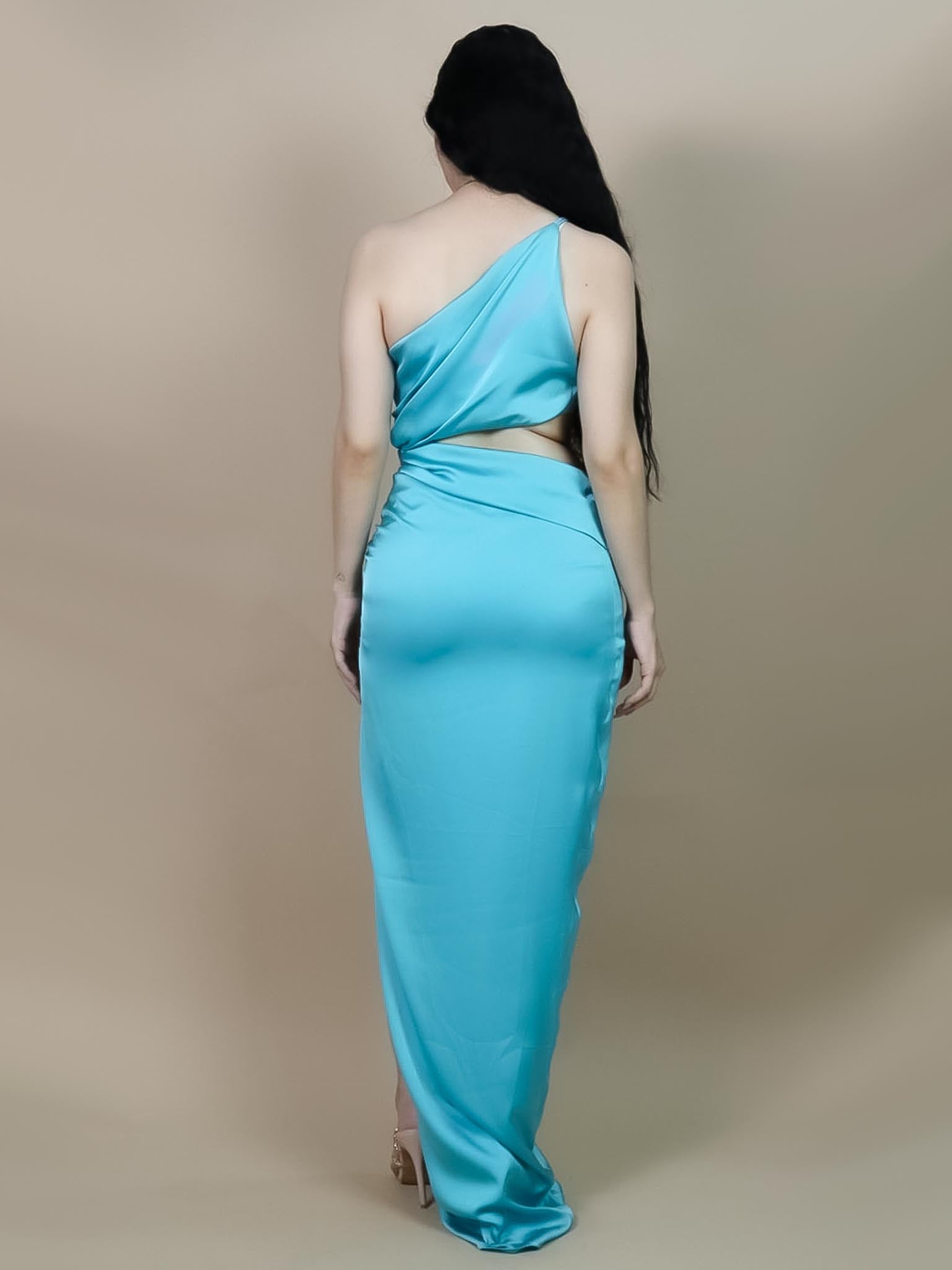 Vestido satín gladiador