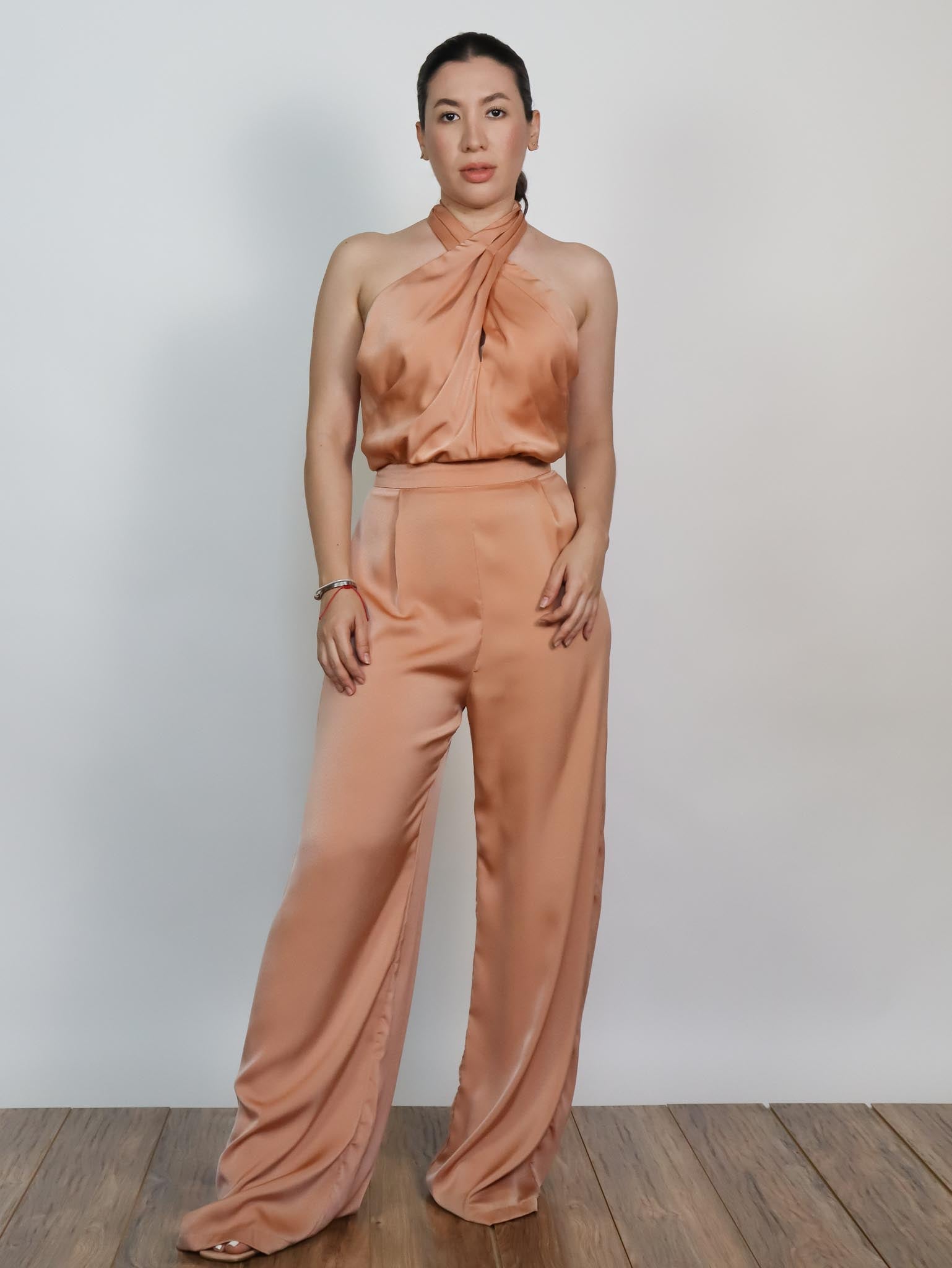 Palazo nude satín