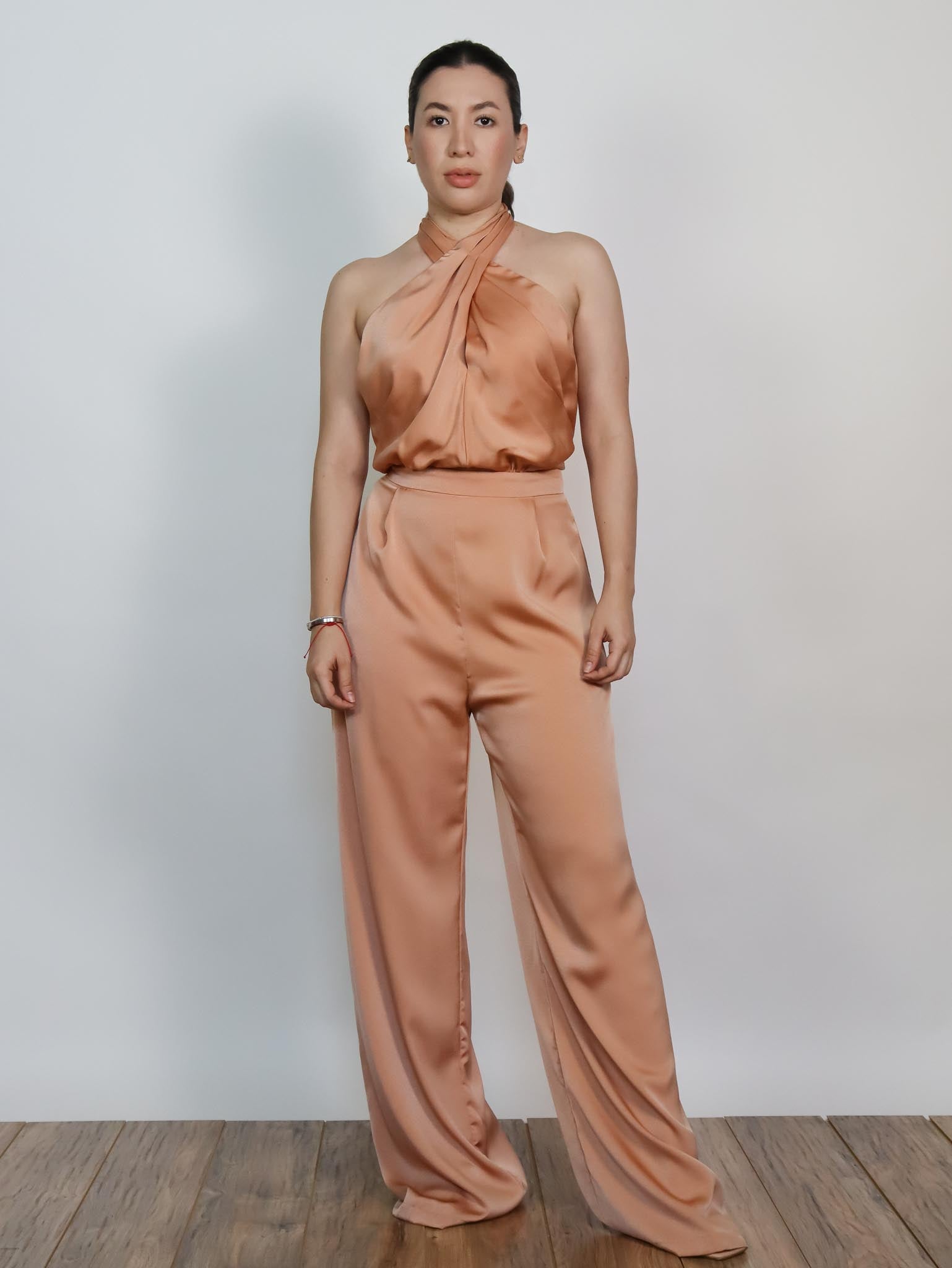 Palazo nude satín