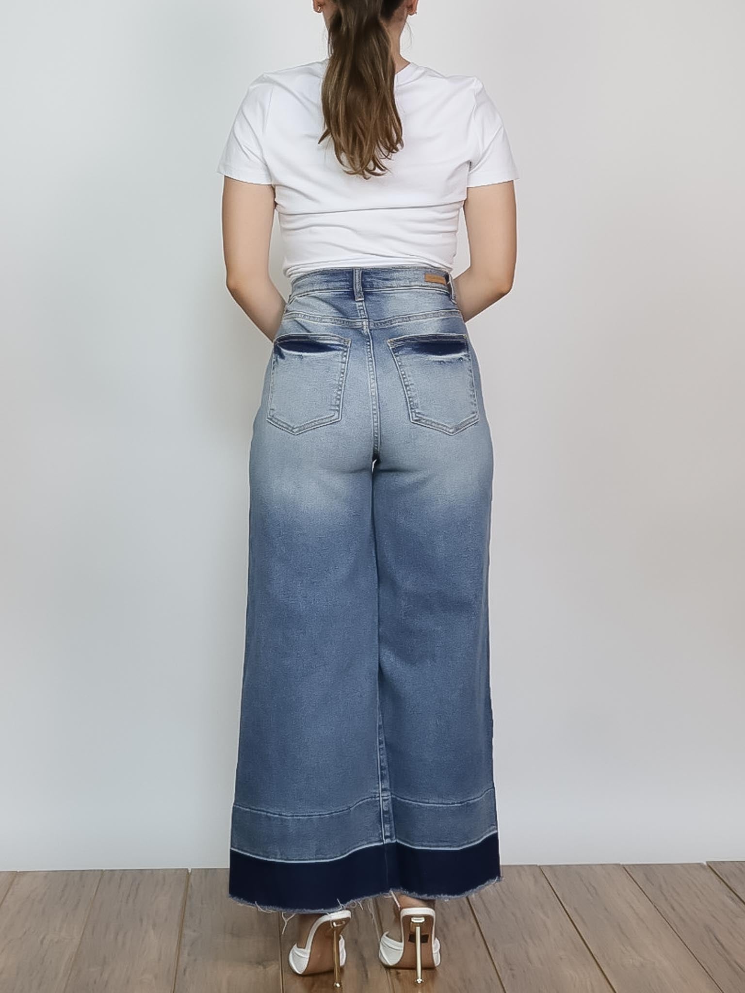 Pantalón mezclilla sin bastilla