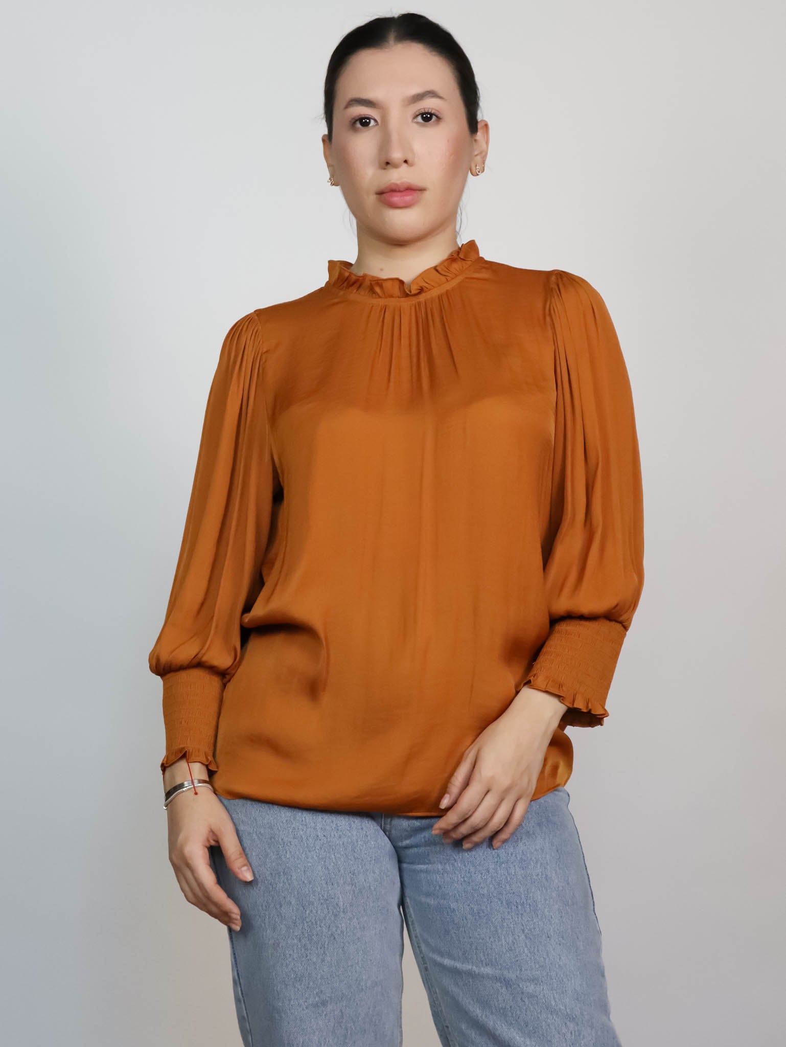 Blusa elastico en mangas